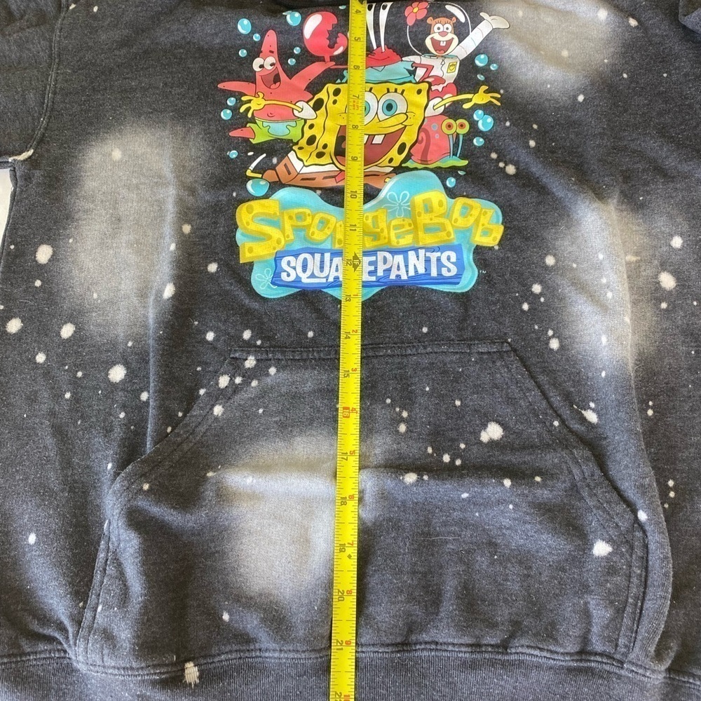 NICKELODEON Sponge Bob Square Pants Hooded Sweatshirt Unisex Size Small - Picture 7 of 8